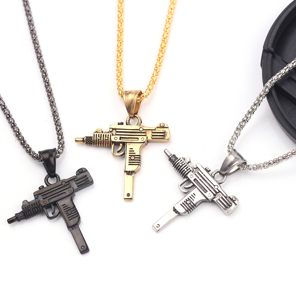 Jewelry Making Equipment - Kalung Liontin Senapan Mesin Uzi Punk