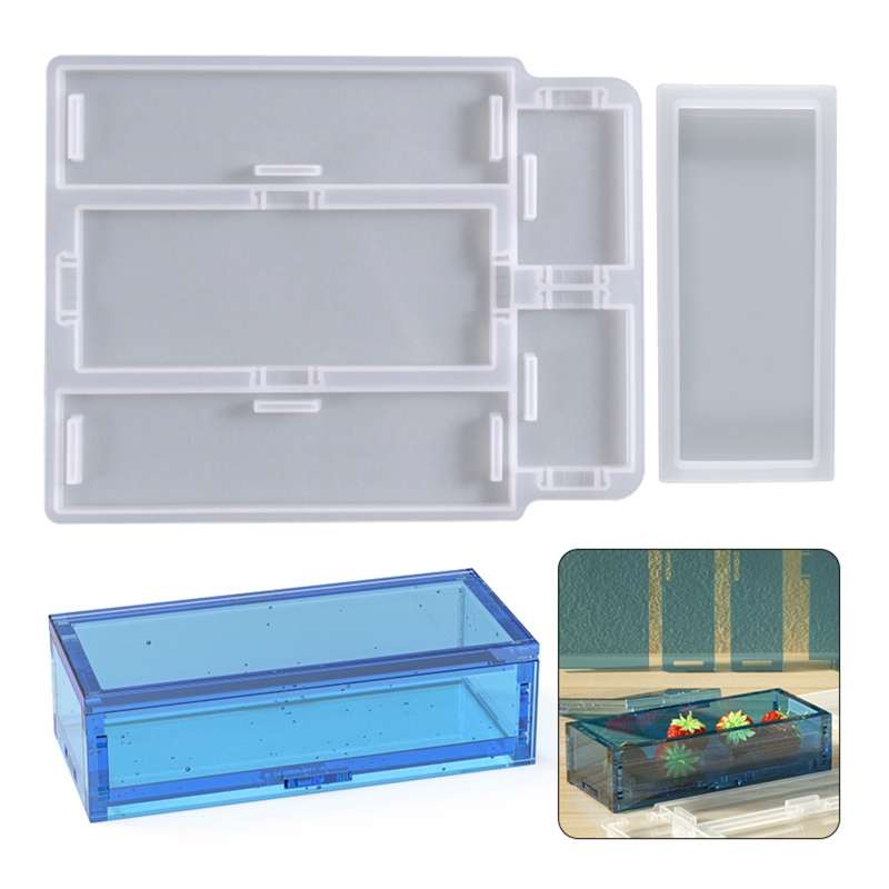 Jewelry Making Workshop - Kotak penyimpanan Domino Epoxy Resin cetakan