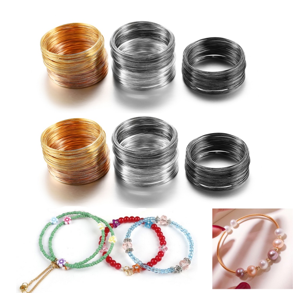 Jewelry Making Equipment - 100 Loop/Lot 0.6Mm Perak Emas Perunggu