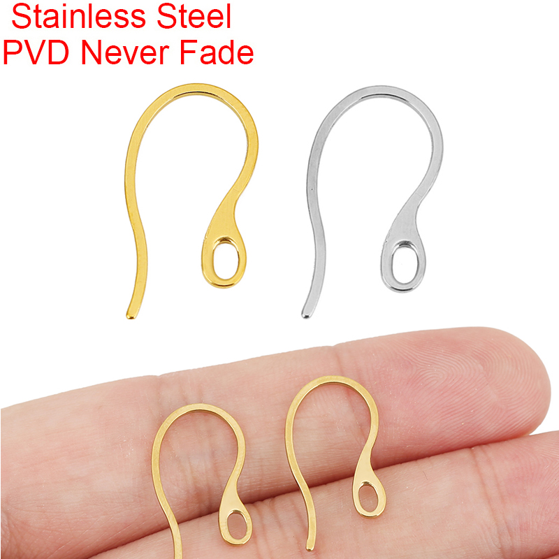 Jewelry Making Hobby - 20 buah pengait anting-anting dari baja