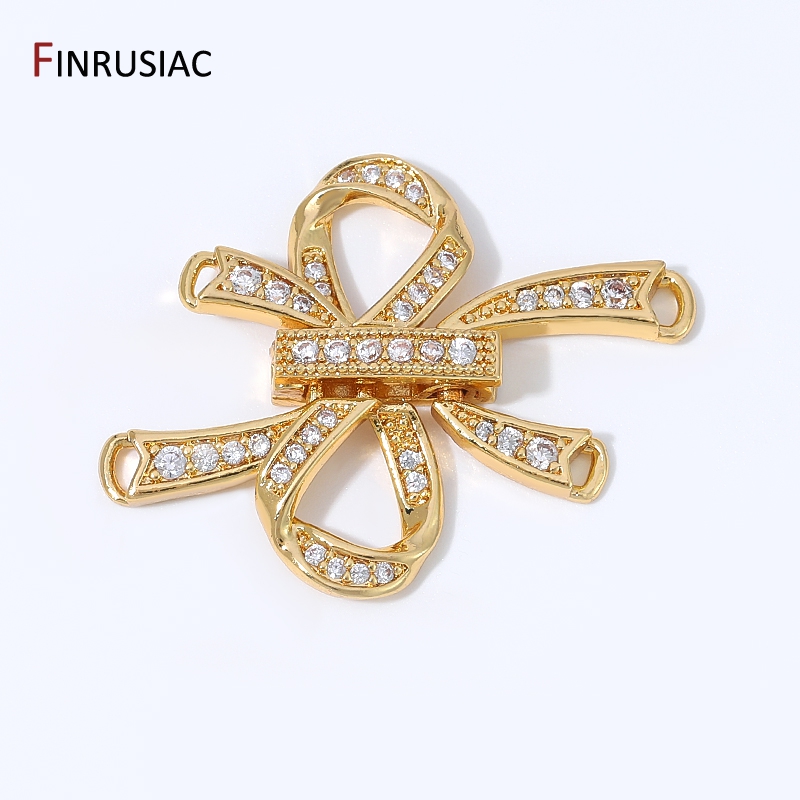 Jewelry Making Hobby - Klip Penghubung Pita Berongga Berlapis Emas
