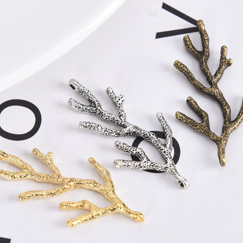 Jewelry Making In La - [HS][LA]10 Buah/Set Liontin Hiasan Cabang Logam