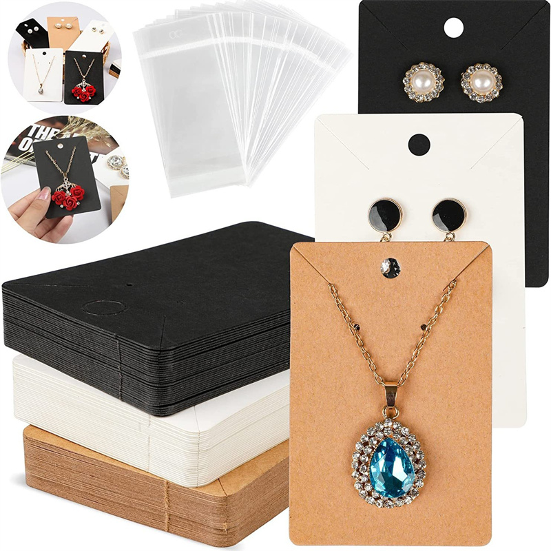 Jewelry Making Organizer - 50 buah 6x9cm kartu perhiasan anting