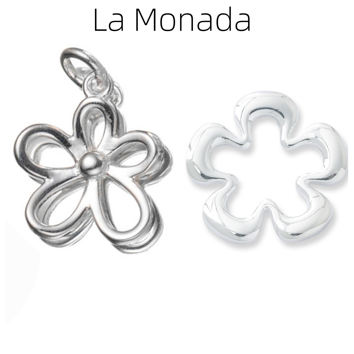 Jewelry Making In La - Liontin Perak Sterling 925 Berbentuk Bunga