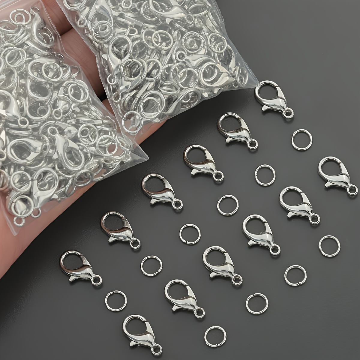 1/2/300 Buah Gesper Lobster Ci - Jewelry Making Closed Jump Rings ulasan dan harga