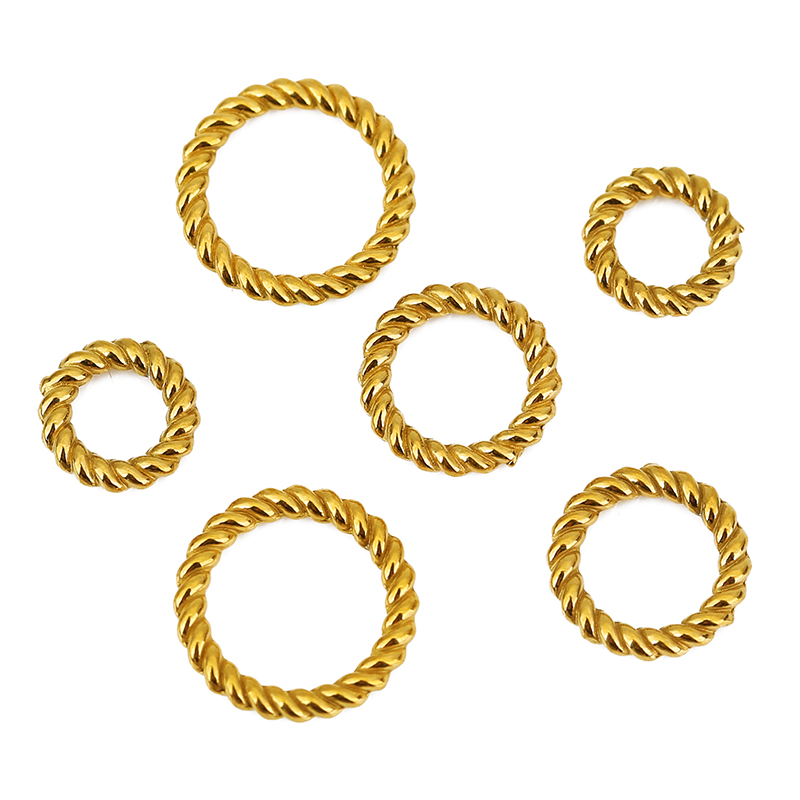 10 pcs Cincin Lipat Baja Anti  - Jewelry Making Closed Jump Rings ulasan dan harga