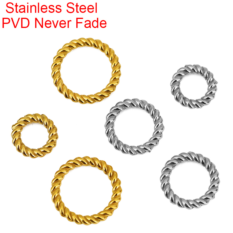 10 pcs Cincin Lipat Baja Anti  - Jewelry Making Closed Jump Rings ulasan dan harga
