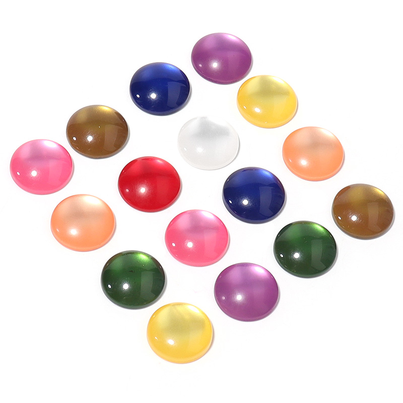 50pcs Cabochon Resin Warna Cam - Jewelry Making Gemstones ulasan dan harga