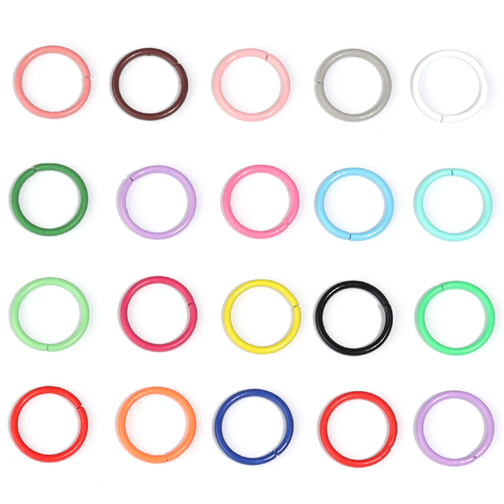50 pcs Cincin Besi Terbuka 8/1 - Jewelry Making Closed Jump Rings ulasan dan harga