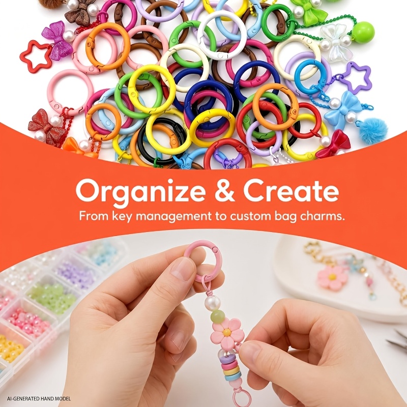 100pcs O-Ring Pegas Bulat Berw - Jewelry Making Kit For Beginners ulasan dan harga
