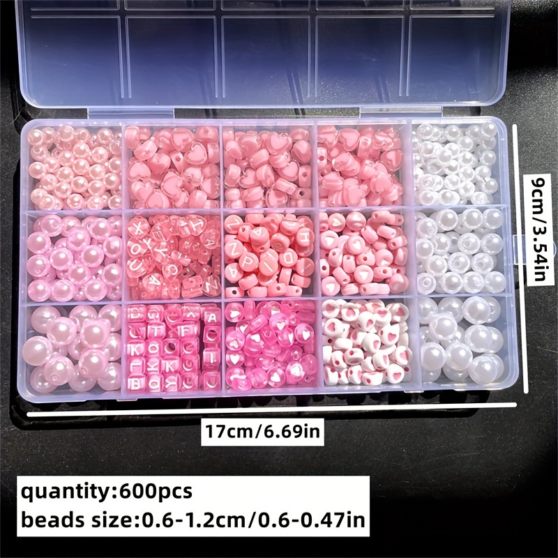 10-Piece Kotak Alfabet Pink, M - Jewelry Making Kit For Beginners ulasan dan harga
