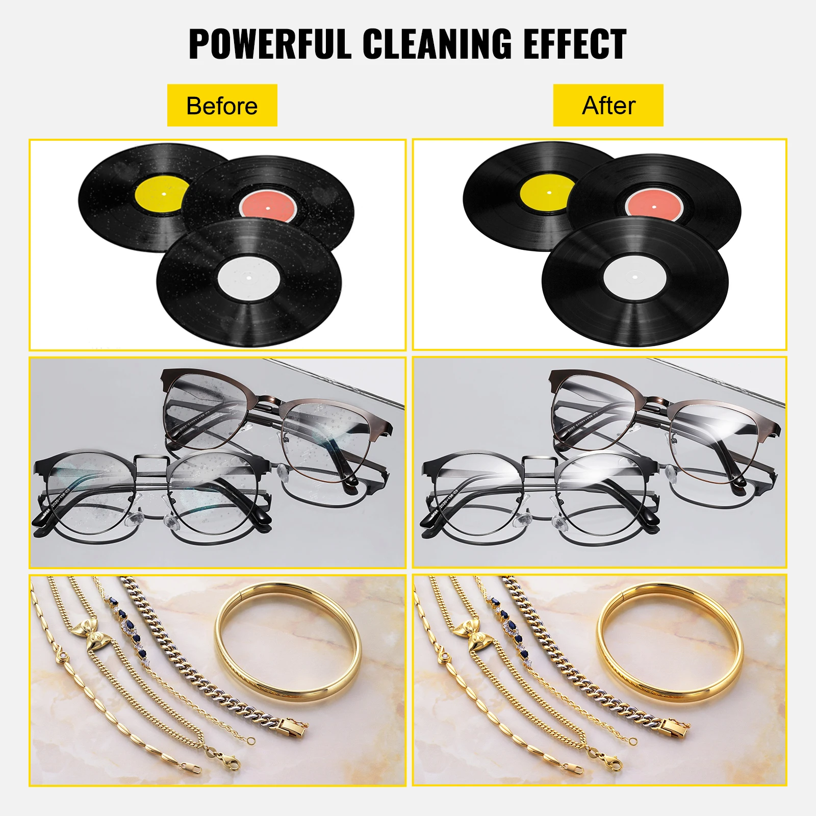 SIHAO 6L Pembersih Piringan Hi - Jewelry Making Equipment ulasan dan harga