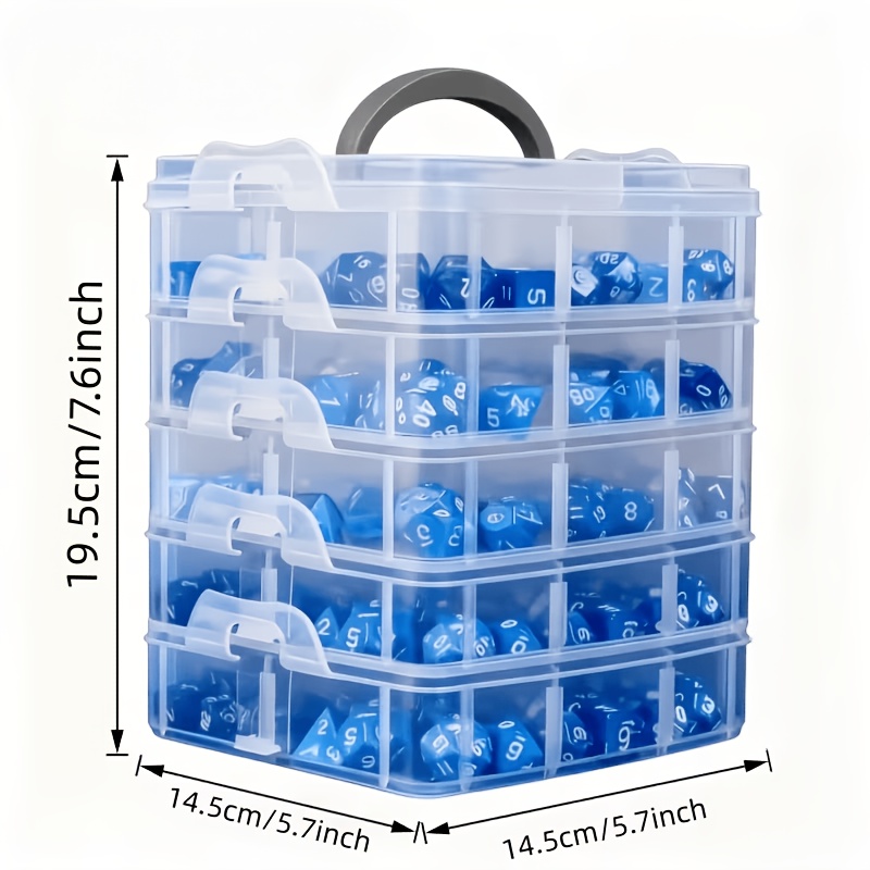 Kotak penyimpanan transparan 5 - Jewelry Making Organizer ulasan dan harga