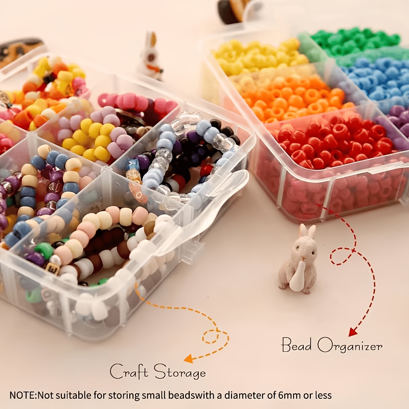 Kotak penyimpanan transparan 5 - Jewelry Making Organizer ulasan dan harga