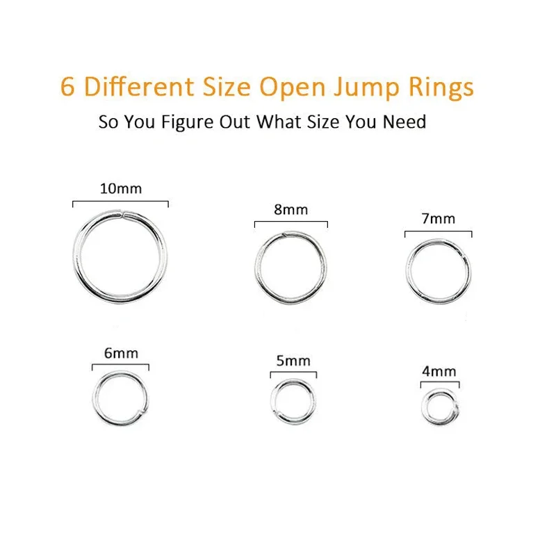 1050Pcs Cincin Loncat Terbuka  - Jewelry Making Closed Jump Rings ulasan dan harga