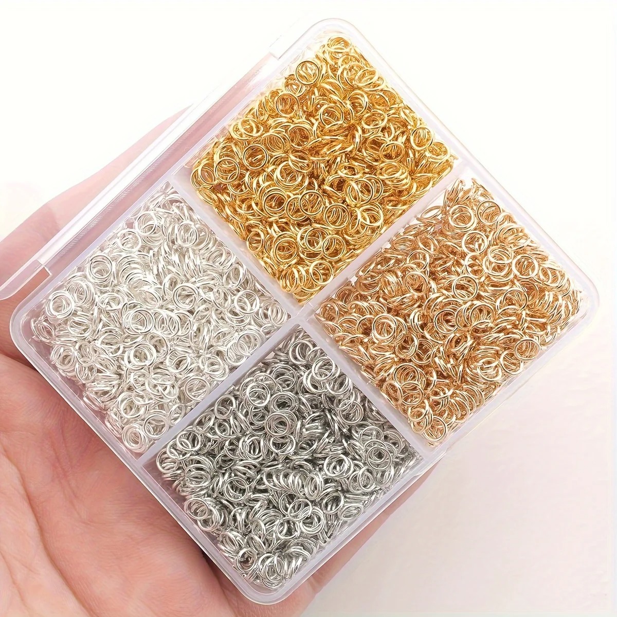 1200 Buah Cincin Lompat Terbuk - Jewelry Making Closed Jump Rings ulasan dan harga