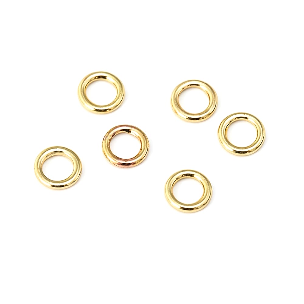 4~14.5MM Kawat Bulat Kuningan  - Jewelry Making Closed Jump Rings ulasan dan harga
