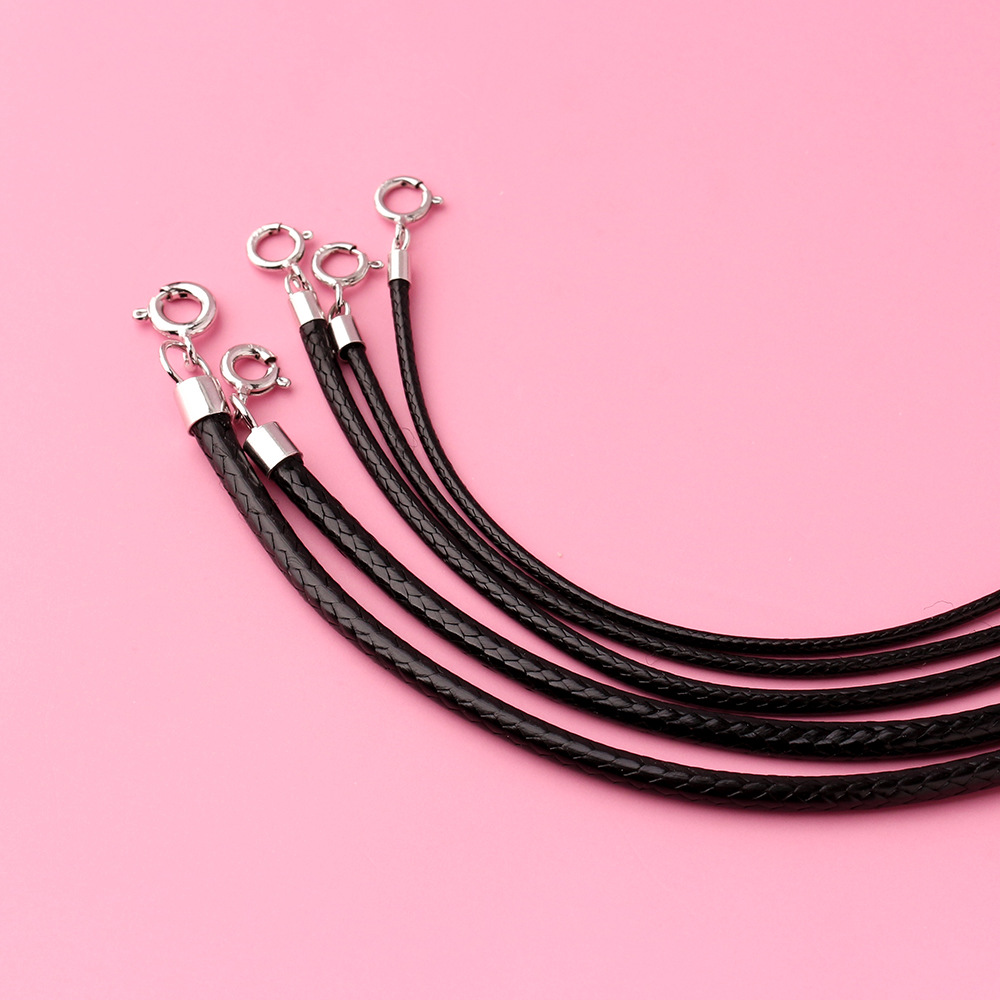 Tali Kalung Kulit Kepang Hitam - Jewelry Making In La ulasan dan harga