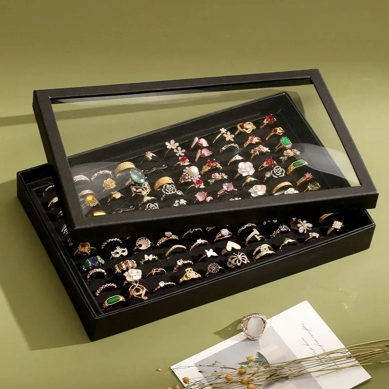 1Set Tempat Cincin Pajangan Pe - Jewelry Making Organizer ulasan dan harga