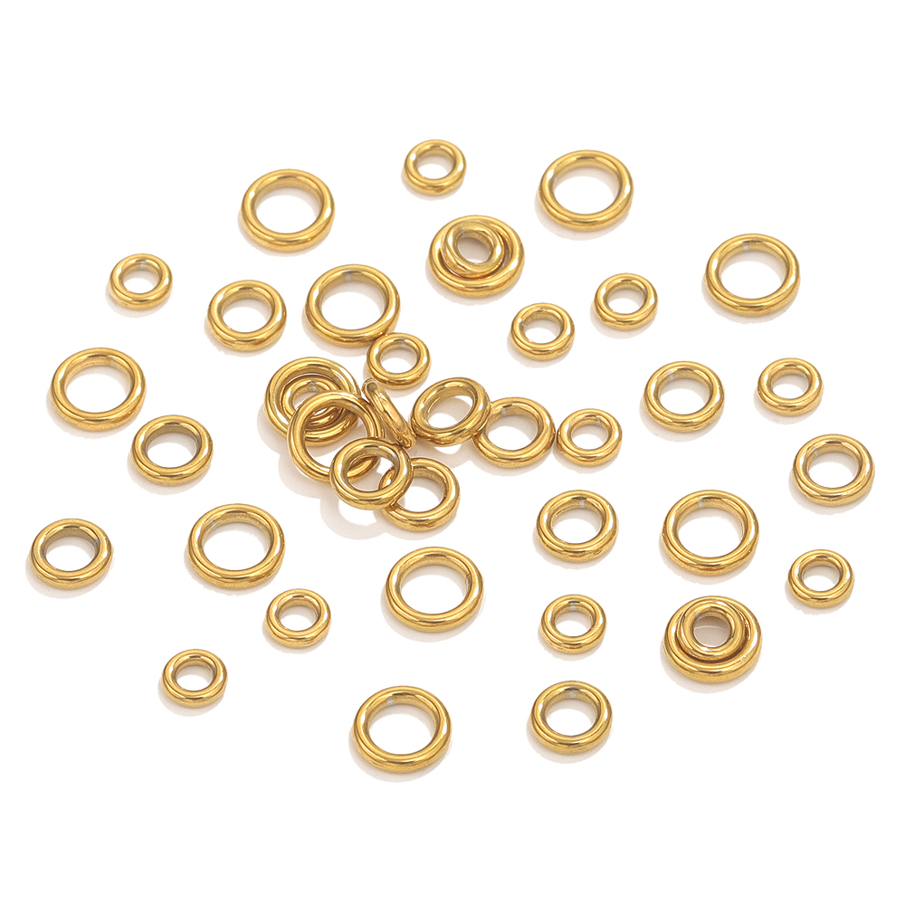 50 Buah Cincin O Baja Tahan Ka - Jewelry Making Closed Jump Rings ulasan dan harga